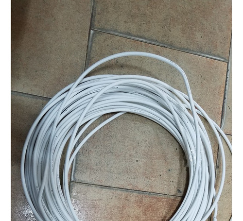 Cable Coaxial, Rg6, Sencillo, Bobinas De 30 Metros, Blanco
