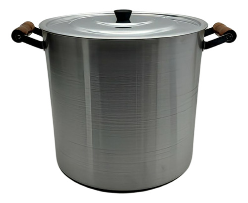 Panela Grande Caldeirão N30 Linha Hotel 20lts Cor Alumínio