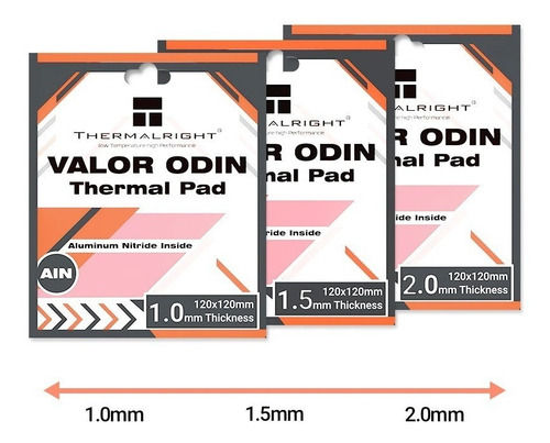 Imagen 2 de 7 de Pad Térmico 15w/mk Thermalright Valor Odin 120x120x2,0mm