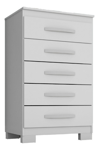 Cômoda De Bebê 5 Gavetas Profissional Decor Baby Branco