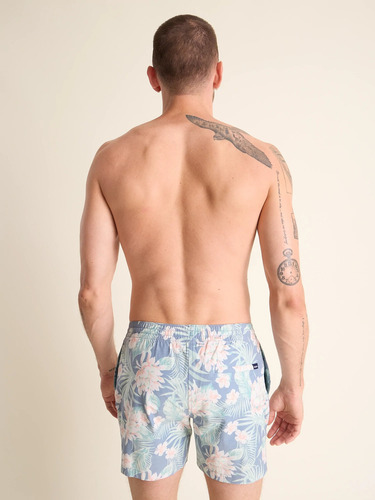 Traje De Baño Para Hombre Playa Short Bañadore Rapido Secado Morado-claro M