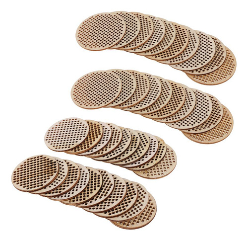 40pcs Rodajas De Círculos Discos De Rebanada Naturales
