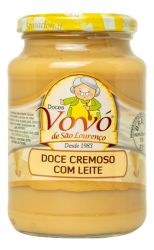 3x Doce Cremoso De Leite Vovó De São Lourenço 650g