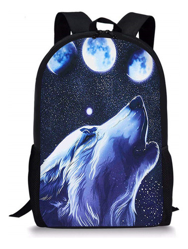 Bolsa De Lona Con Estampado De Lobo Personalizada Con Estamp