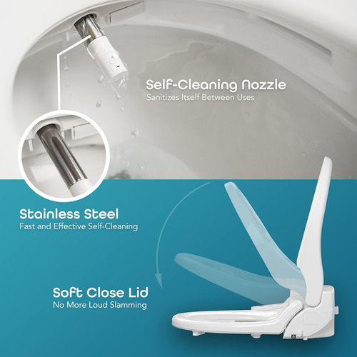 Asiento Sanitario Bidetmate, Electrico, Con Bidet, Tactil