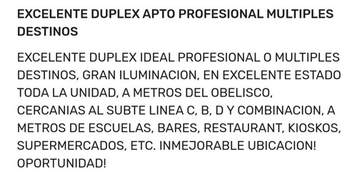 Imagen 13 de 14 de Excelente Duplex En Venta Apto Profesional Multiple Destino