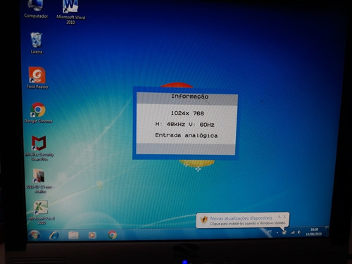 Monitor Nova.modelo Lm522-n .15 Polegadas.usado.sem Cabos.