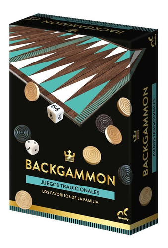 Juego De Mesa Novelty Backgammon Clásico Estrategia 12
