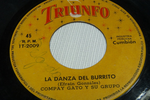 Jch- Compay Gato Y Su Grupo La Danza Del Burri Cumbia 45 Rpm