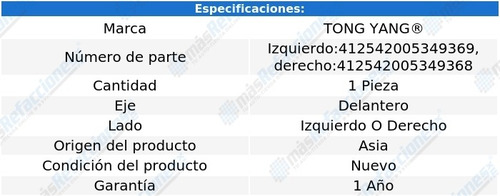 Tolva Salpicadera Delantera Tong Yang 3 Del 2014 Al 2018