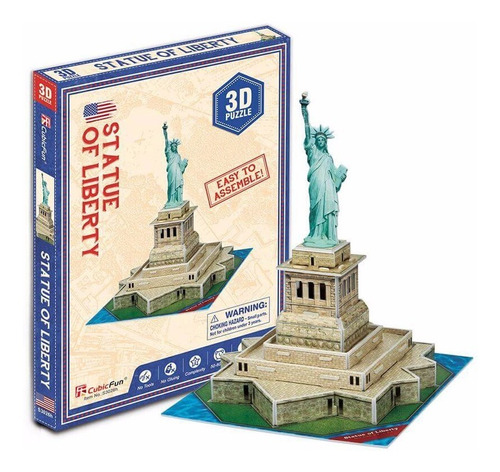 Puzzle 3d Statue Of Liberty 31 Pcs - Cubicfun