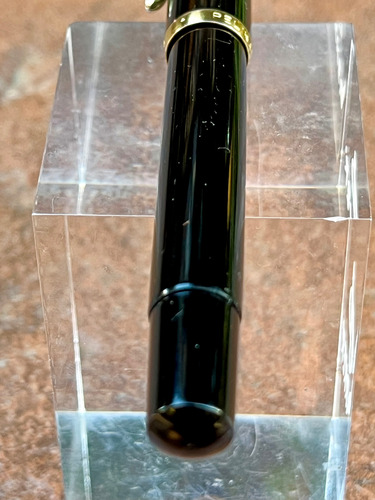 Estilográfica Pelican 150 Pluma 14 K Negro Azul (Usado)