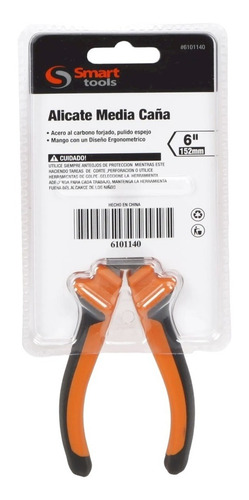 Alicate Punta Media Caña 6 Ergonómico Smart Tools