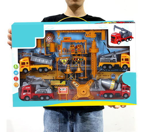 - Set De Juego For Vehículos De Construcción T Kids, Grúa,