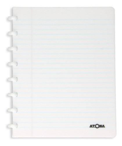 Caderno De Discos Atoma Poly A5 Branco Pautado