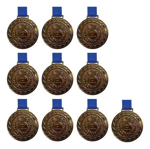 Kit Medalha Honra Ao Mérito Bronze 30mm Crespar 10 Unidades