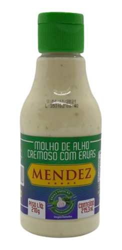 Molho De Alho Mendez Cremoso Com Ervas 215ml