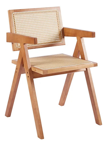 Silla Butaca Chandigarh Madera Rattan Klik