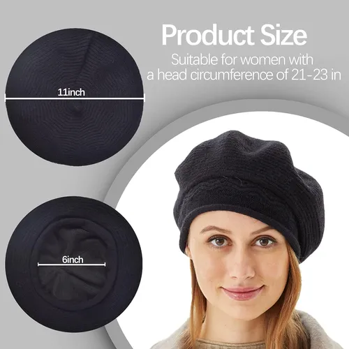 Boina Fenely, Para Mujer, Estilo Francés, Invierno, Edad Lan