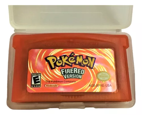 Pokemon Firered Fire Red Fogo Vermelho em Inglês Game Boy Advance Gba Nds  Lite Repro