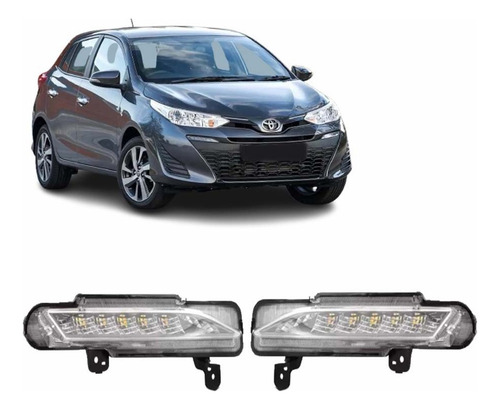 Daylight Drl Yaris Ano 2018 19 2020 2021 2022 2023 O Par