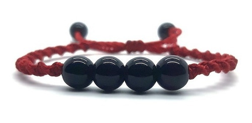 Pulsera Protección - Turmalina Negra Hilo Rojo