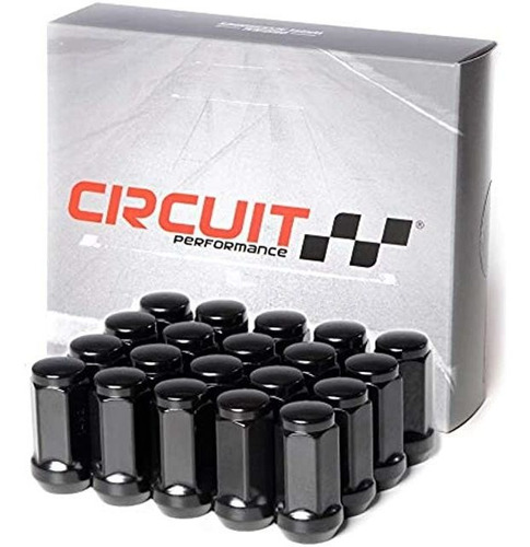 Circuit Performance 14x1.5 Negro Cerrado Extremo Bulge Tuer