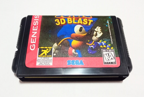 Cartucho Juego Sonic 3d Blast Sega Genesis 16 Bits