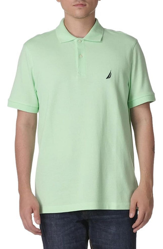 Polo Nautica Sleeve Solid Stretch  Verde