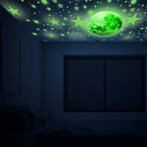 Adhesivo Estrellas Que Brillan En La Oscuridad, Decoración D