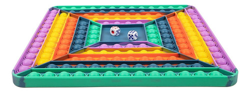 Enorme Rainbow Chess Board Bubble Popper Fidget Brinquedos