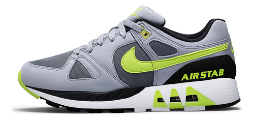 Zapatillas Nike Air Stab Cool Grey/volt-wolf 312451-003   