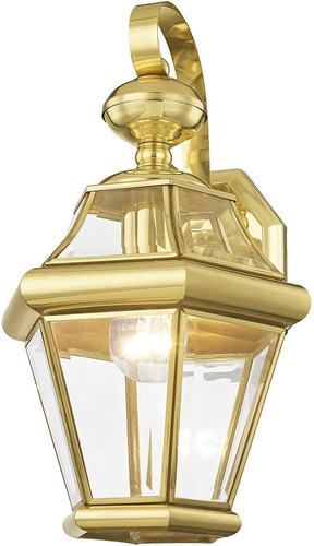 Imagen 2 de 6 de 2161-02farol De Pared Para Exteriores (cristal Biselado Tran
