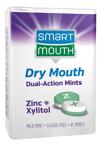 Smartmouth Mentas De Doble Accin De Boca Seca Con Xilitol, 4