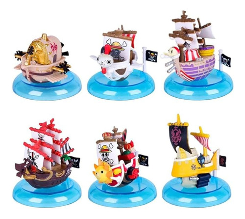 One Piece - Figuras Set X 6 Barco Pirata