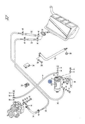 1h0127401c - Filtro Combustible Diesel Audi Y Vw