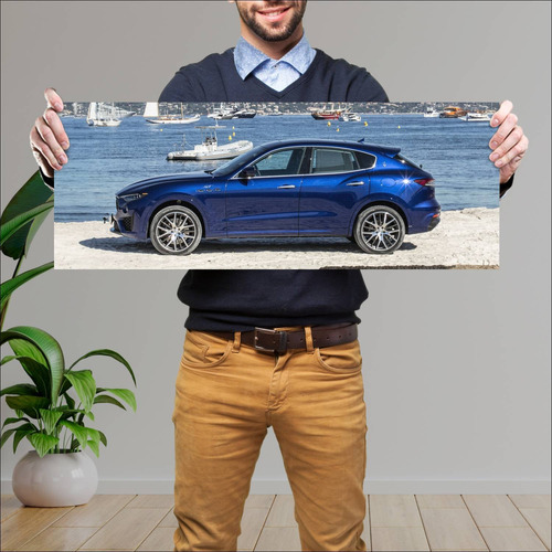 Cuadro 30x80cm Auto 2021 Maserati Levante Hybrid 348