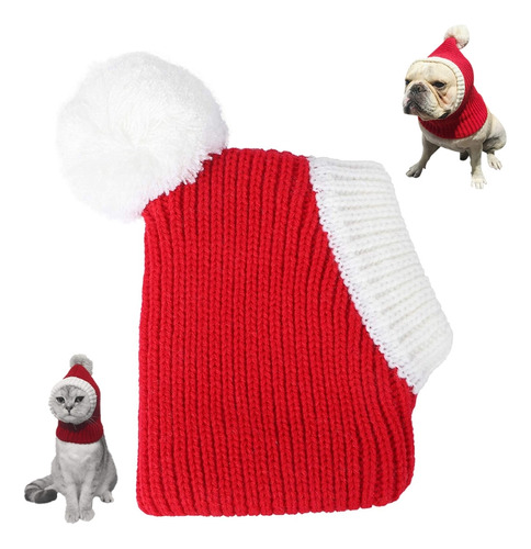 Gorro Navideño Con Forma De Gato, Tejido Elástico, Cálido, P