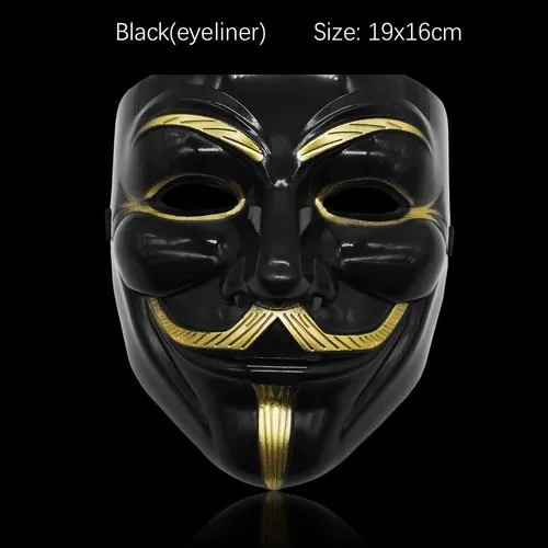 comprar Mascara Negra Cosplay Careta Vendetta, Anonymous - Halloween