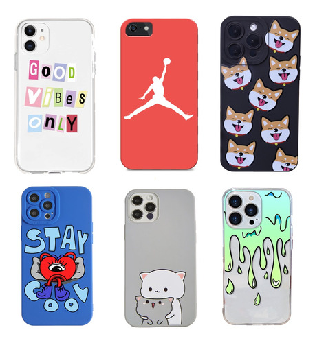 Lote 50 Fundas Para iPhone 14 13 12 11 X 8 6 Mayoreo 