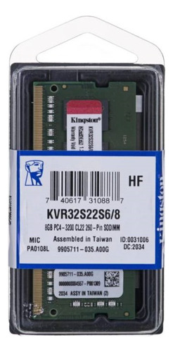 Memoria Ram Ddr4 8gb 3200mhz Laptop