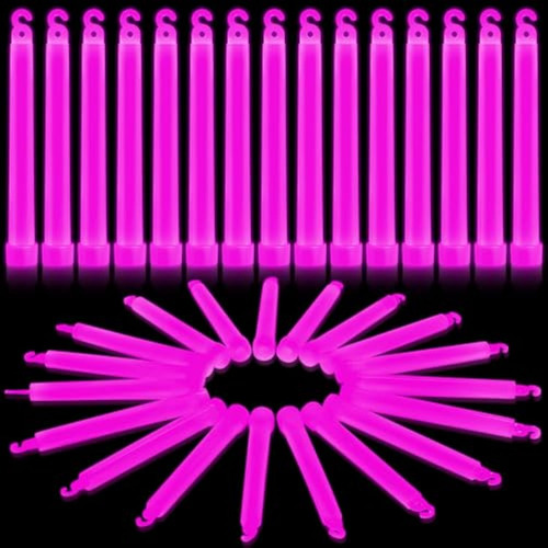 30 Pcs 6 Inch Glow Sticks With 12 Hour Duration Bright