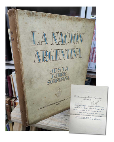 La Nacion Argentina Justa Libre Y Soberana Carta De La Epoca (Usado)