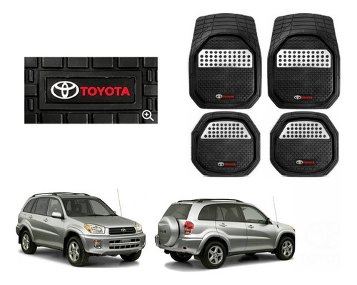 Tapetes 3d Charola Logo Toyota Rav4 2006 - 2010 2011 2012