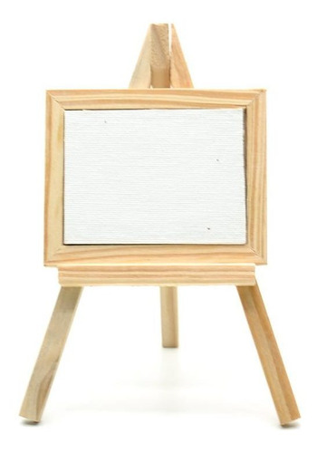 Mini Cavalete Para Pintura De Madeira Simples - 18,5x12cm