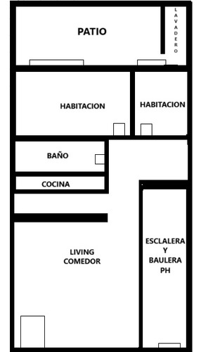 Se Vende Ph 3 Ambientes Con Patio. Apto Credito Hipotecario
