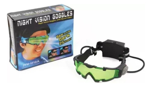 Óculos De Visão Noturna Led Com Lentes Coloridas E À Prova