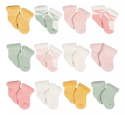 Pack De 12 Pares De Calcetines Gerber Baby De 6 A 9 Meses Co