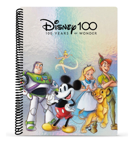 Cuaderno Universitario Flex 80 Hojas Disney 100 Años Mooving