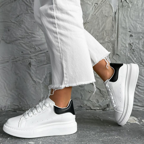 Zapatillas Urbanas Blancas Unisex Alexander Cómodas Clasicas